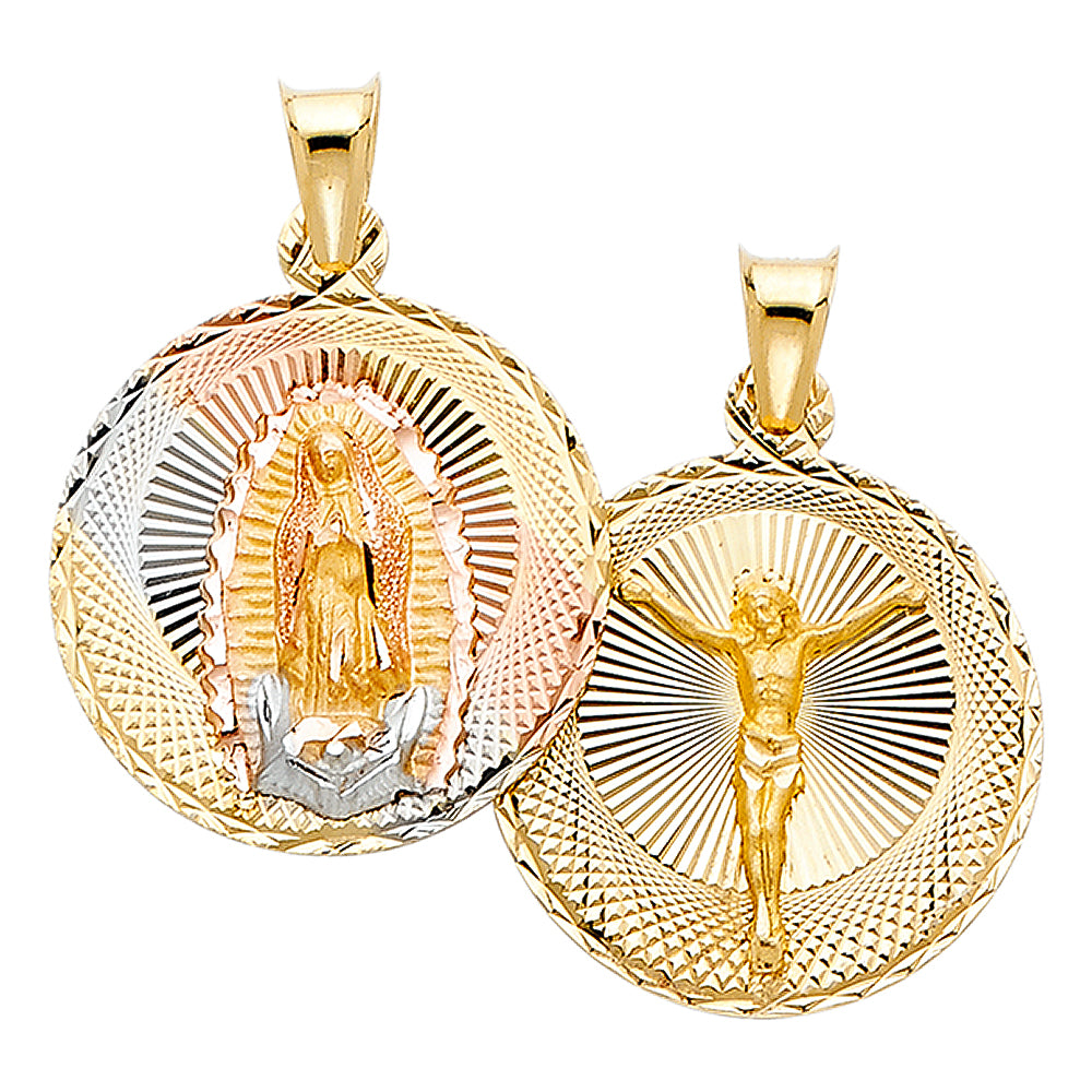 14KT RELIGIOUS STAMP PENDANT