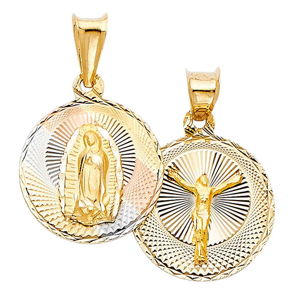 14KT RELIGIOUS STAMP PENDANT