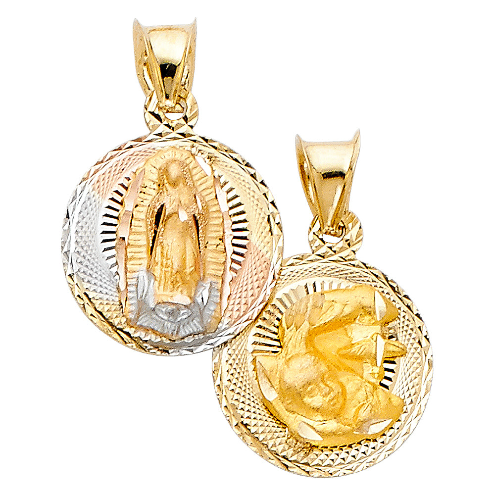 14KT RELIGIOUS STAMP PENDANT