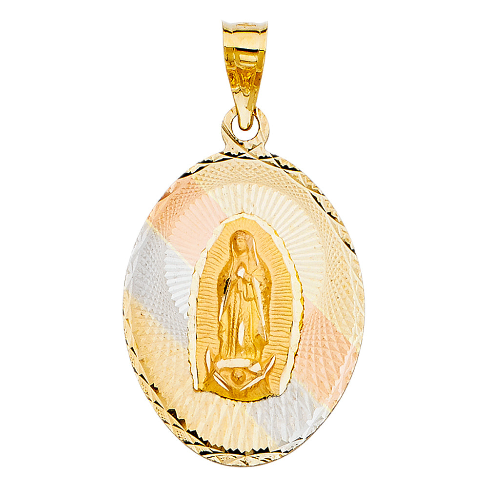 14KT RELIGIOUS STAMP PENDANT