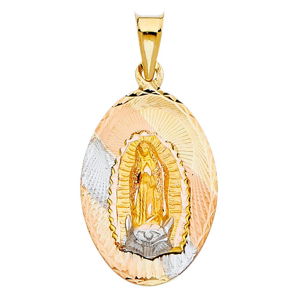 14KT RELIGIOUS STAMP PENDANT
