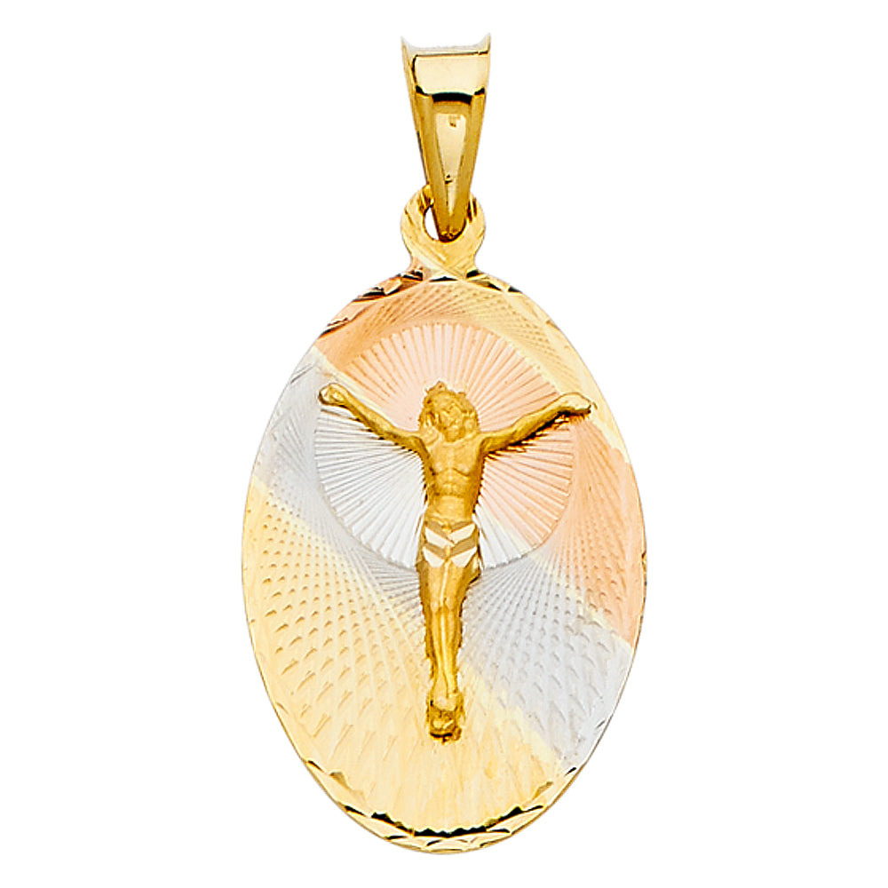 14KT RELIGIOUS STAMP PENDANT