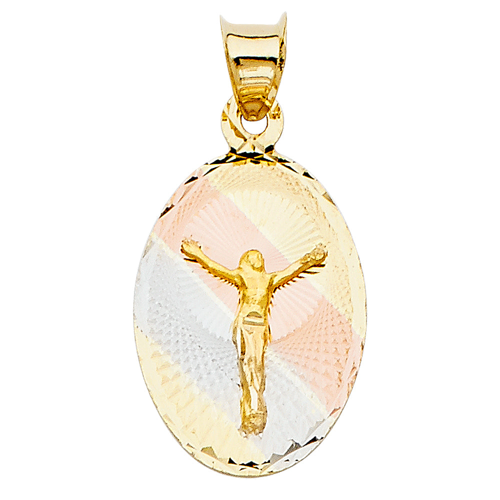 14KT RELIGIOUS STAMP PENDANT