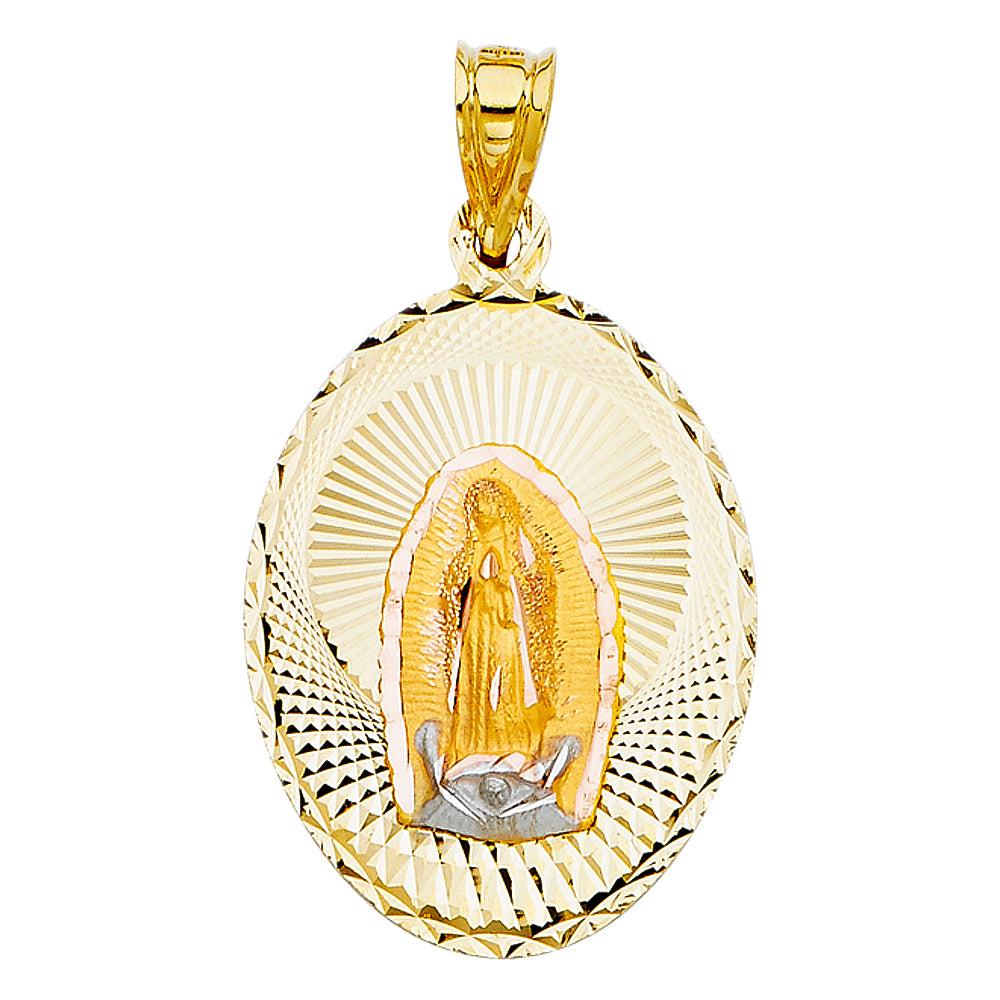 14KT RELIGIOUS STAMP PENDANT