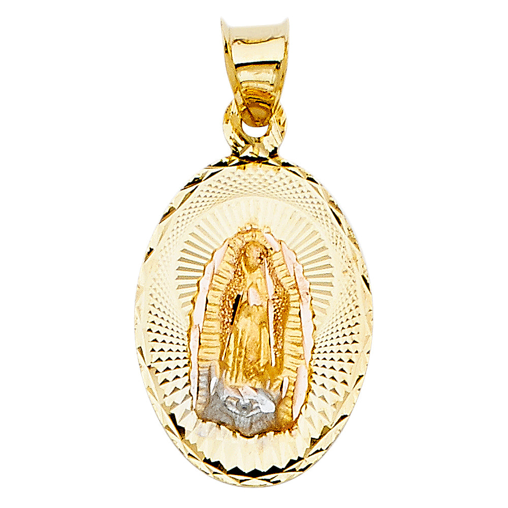14KT RELIGIOUS STAMP PENDANT
