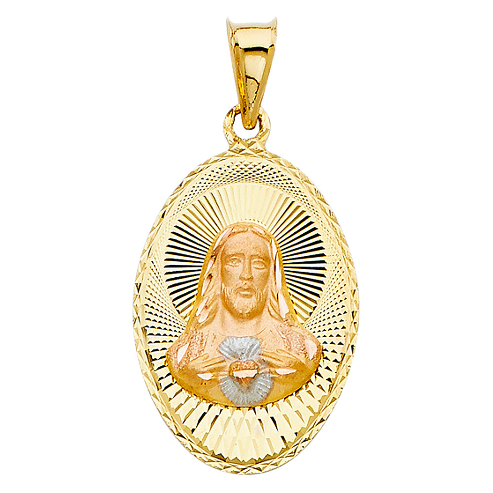 14KT RELIGIOUS STAMP PENDANT