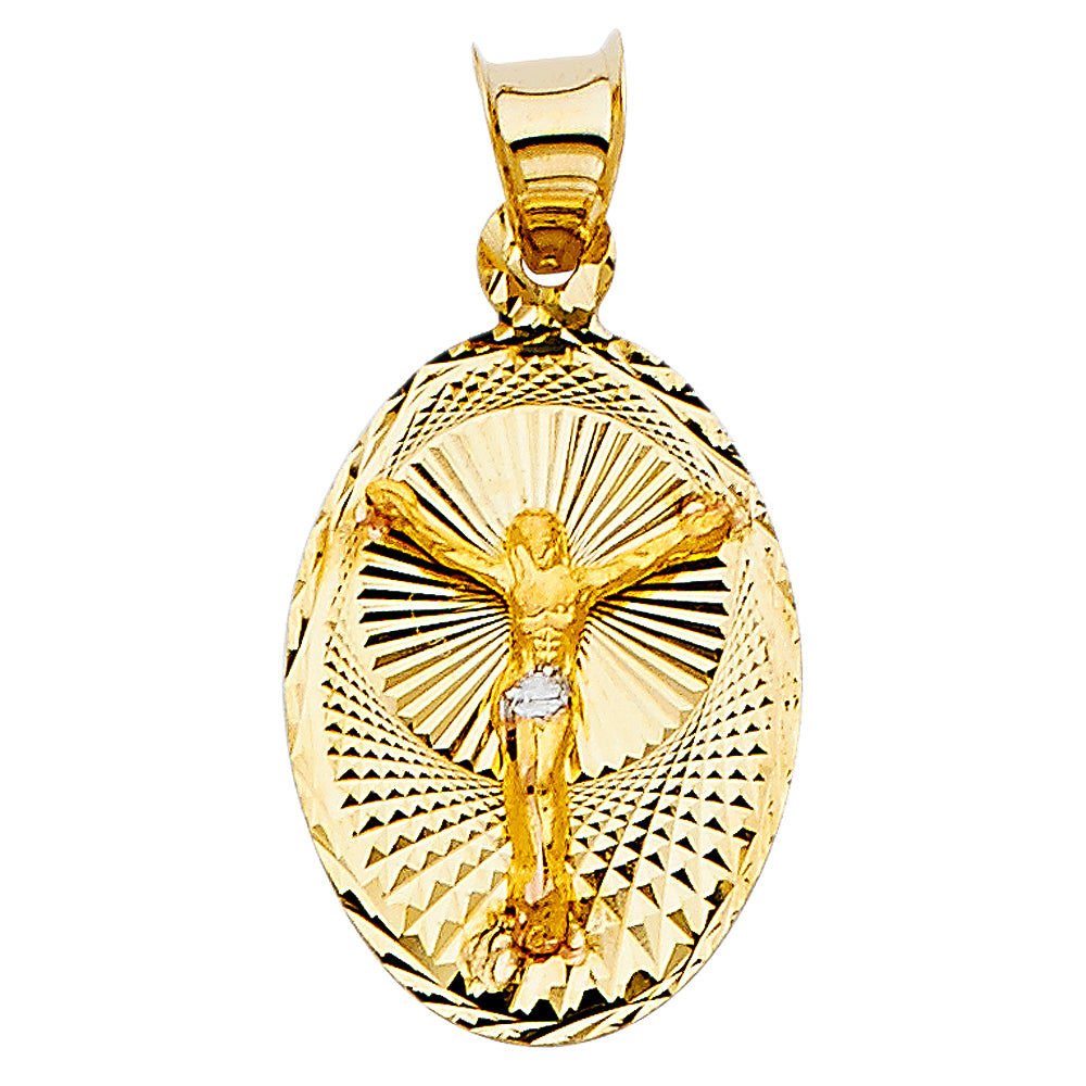 14KT RELIGIOUS STAMP PENDANT