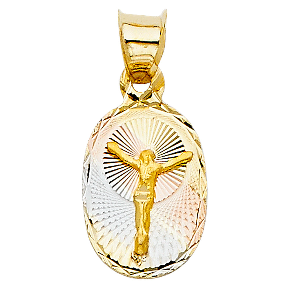 14KT RELIGIOUS STAMP PENDANT