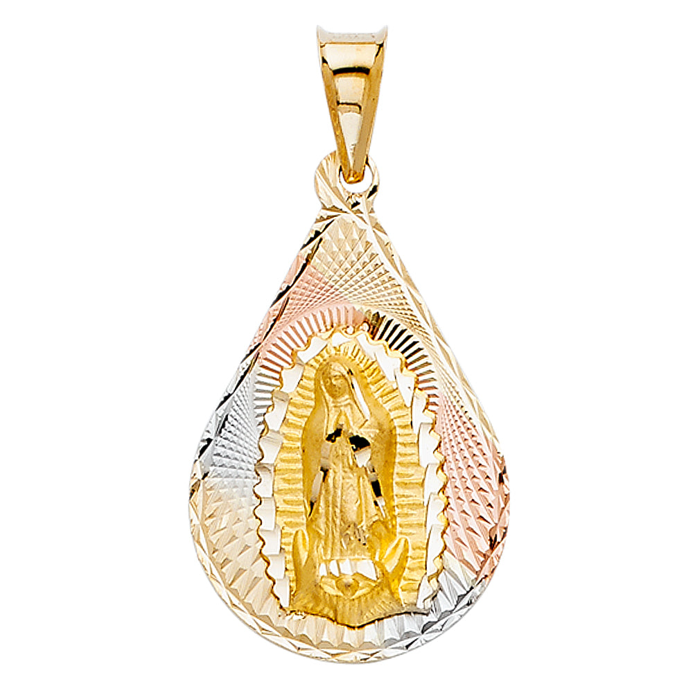 14KT RELIGIOUS STAMP PENDANT