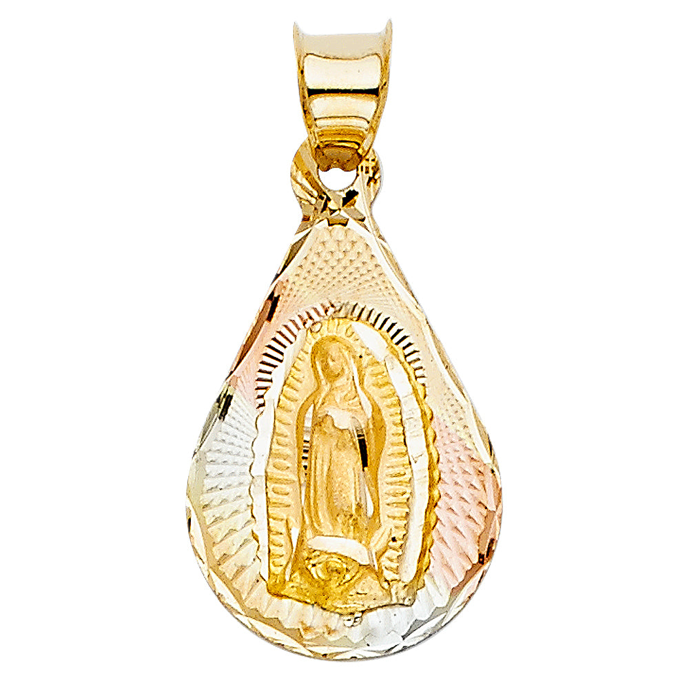 14KT RELIGIOUS STAMP PENDANT