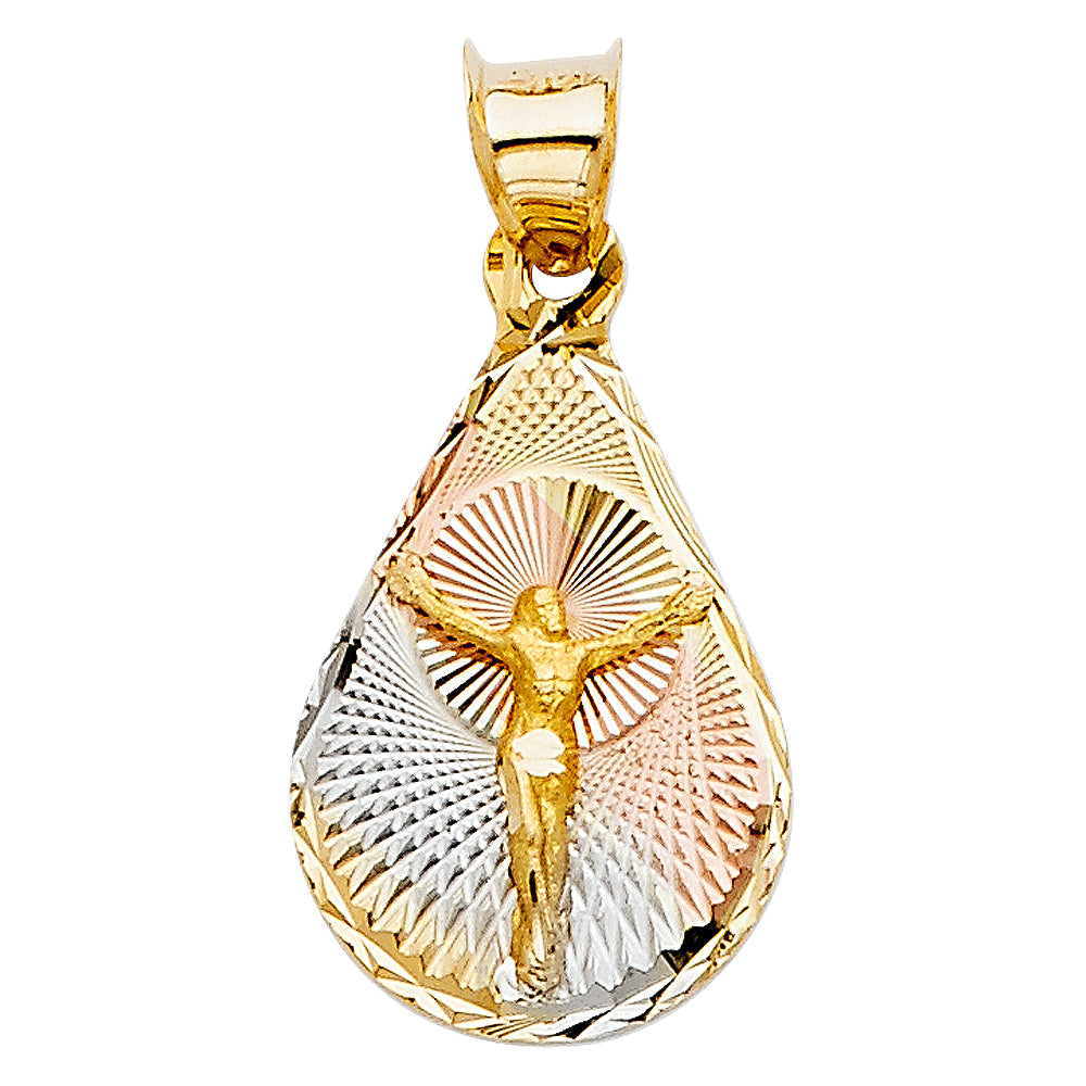 14KT RELIGIOUS STAMP PENDANT