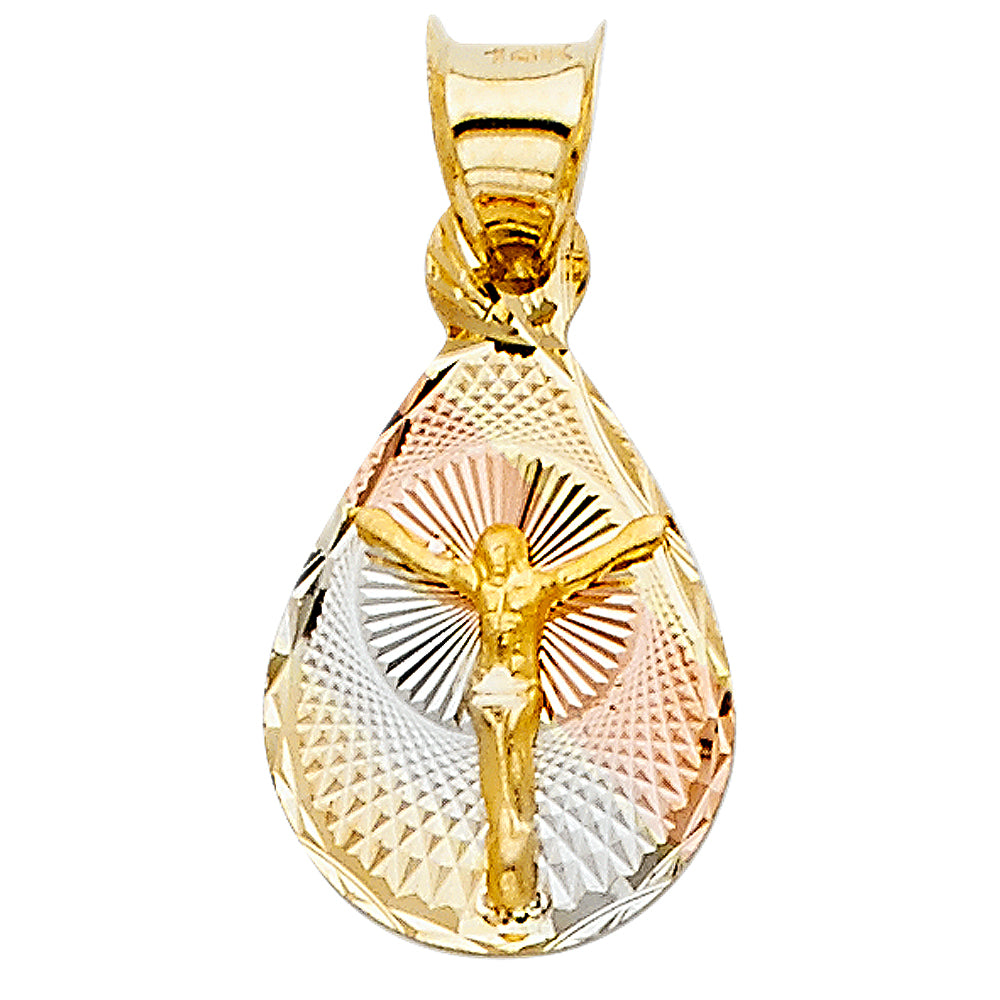 14KT RELIGIOUS STAMP PENDANT