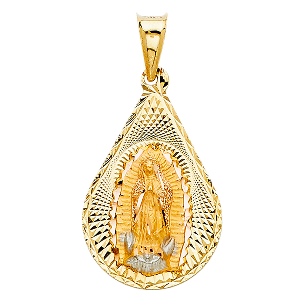 14KT RELIGIOUS STAMP PENDANT