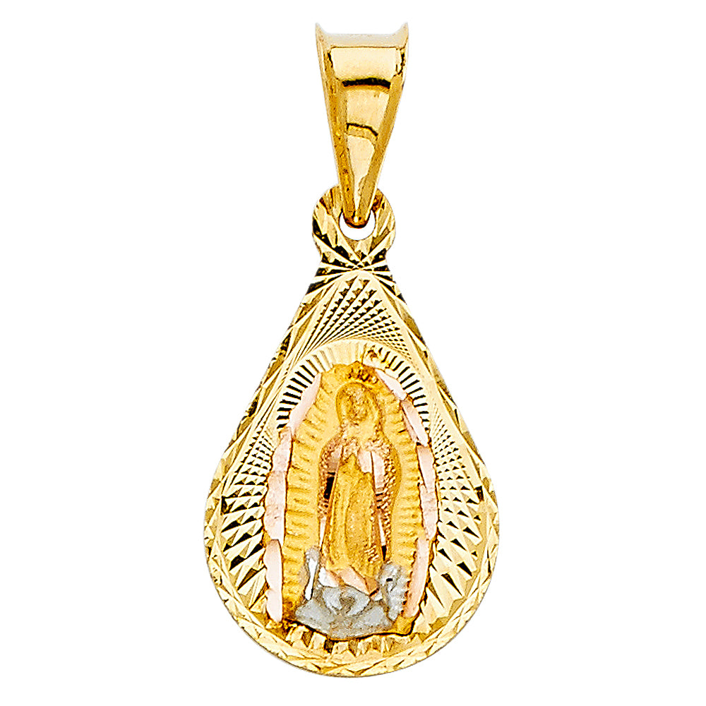 14KT RELIGIOUS STAMP PENDANT