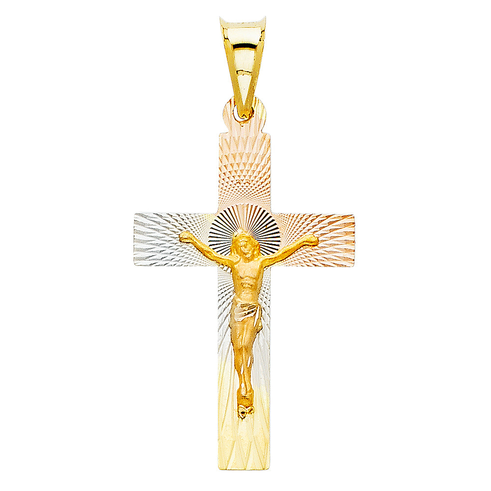 14KT RELIGIOUS STAMP PENDANT