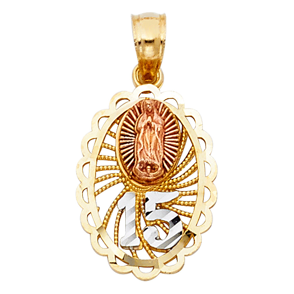 14K 3C 15 YEARS PENDANT