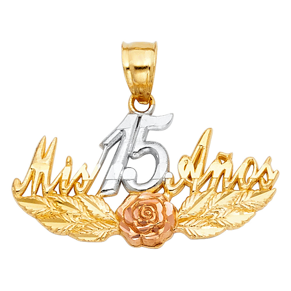 14K 3C 15 YEARS PENDANT
