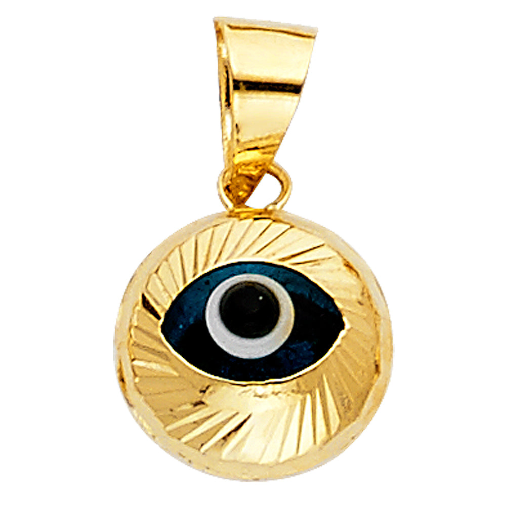 14KY EVIL EYE PENDANT