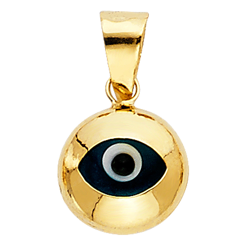 14KY EVIL EYE PENDANT