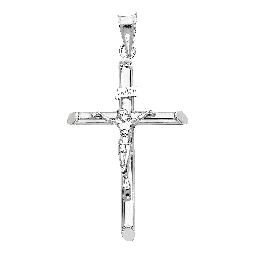 14KW HOL RD TUBE CRUCIFIX (20X40MM)