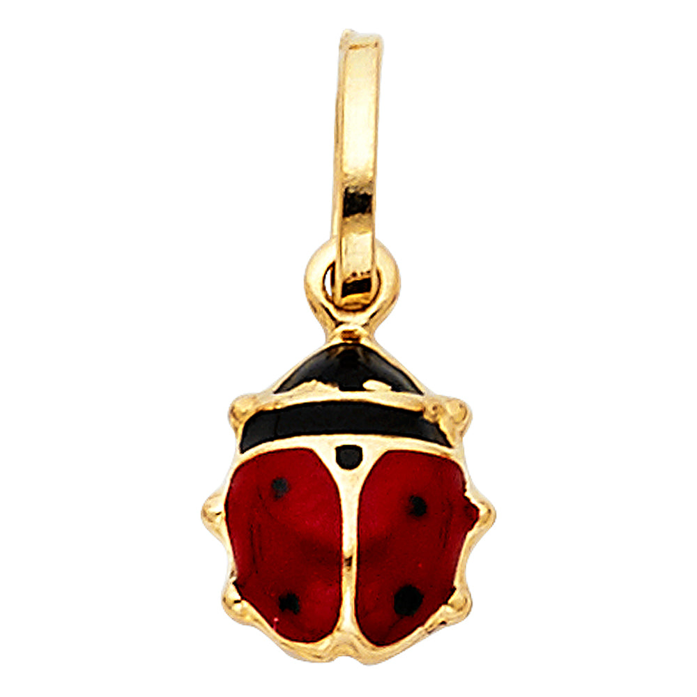 14KY HOLLOW ENAMEL PENDANT