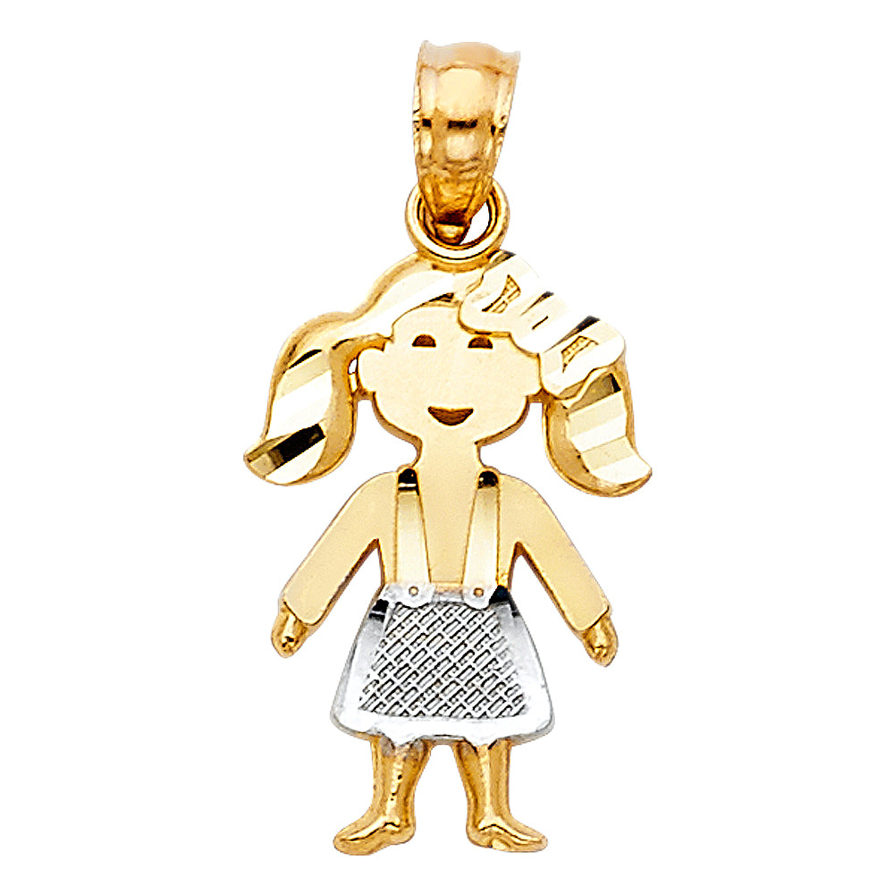 14K 2T BABY PENDANT