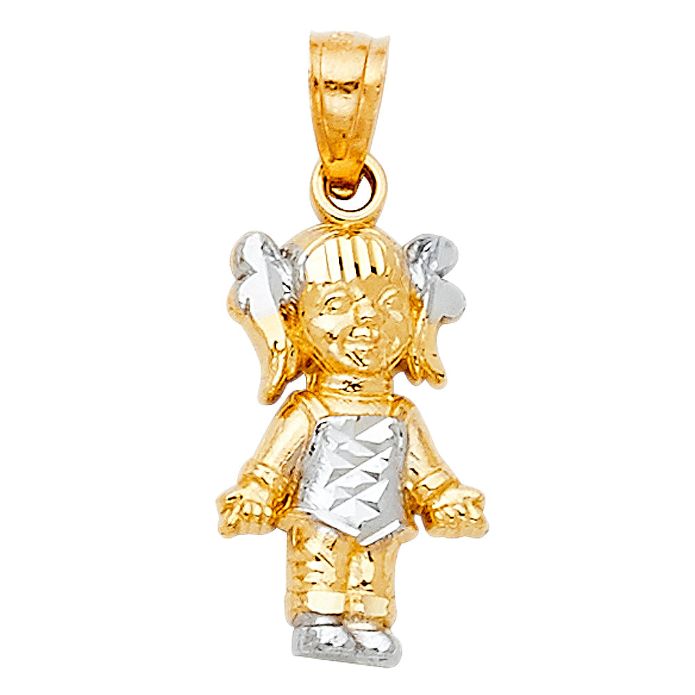 14K 2T BABY PENDANT