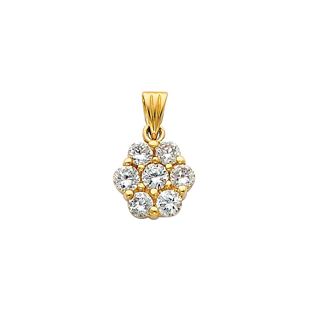 14KY CZ PENDANT