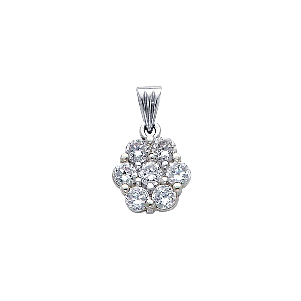 14KW CZ PENDANT