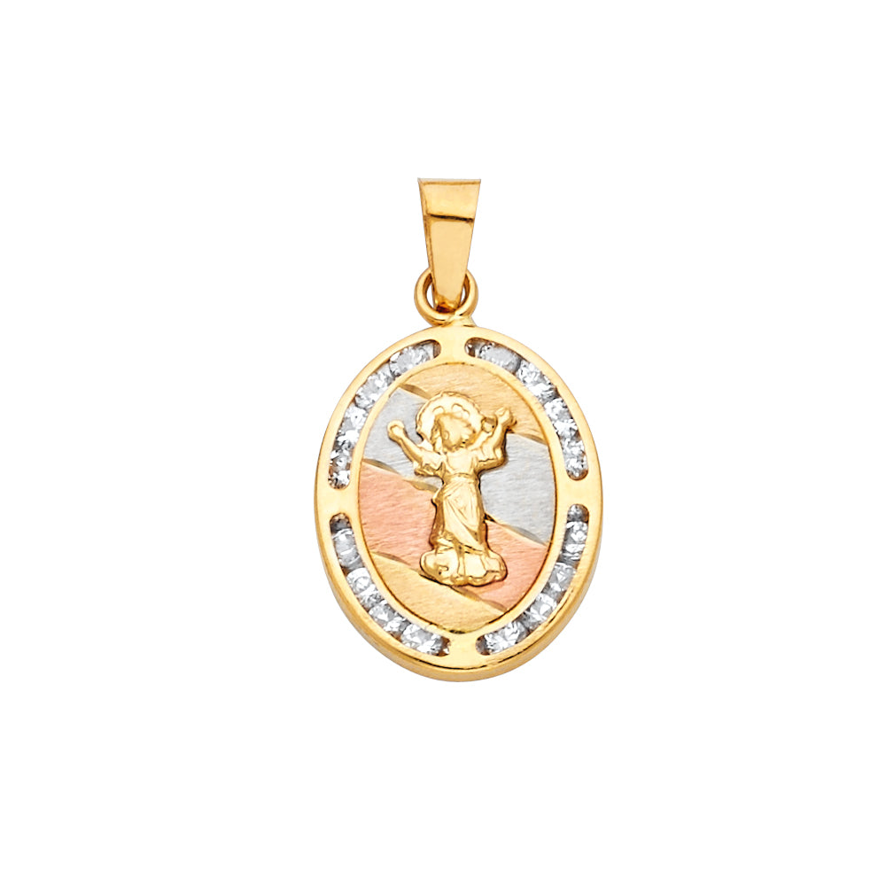 14KT CZ RELIGIOUS PENDANT (PT742)