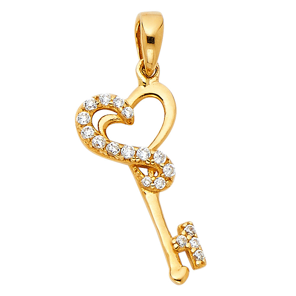14KY KEY PENDANT