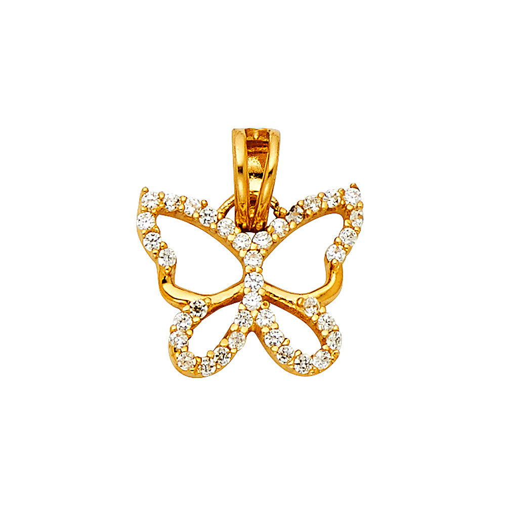 14KY BUTTERFLY PENDANT