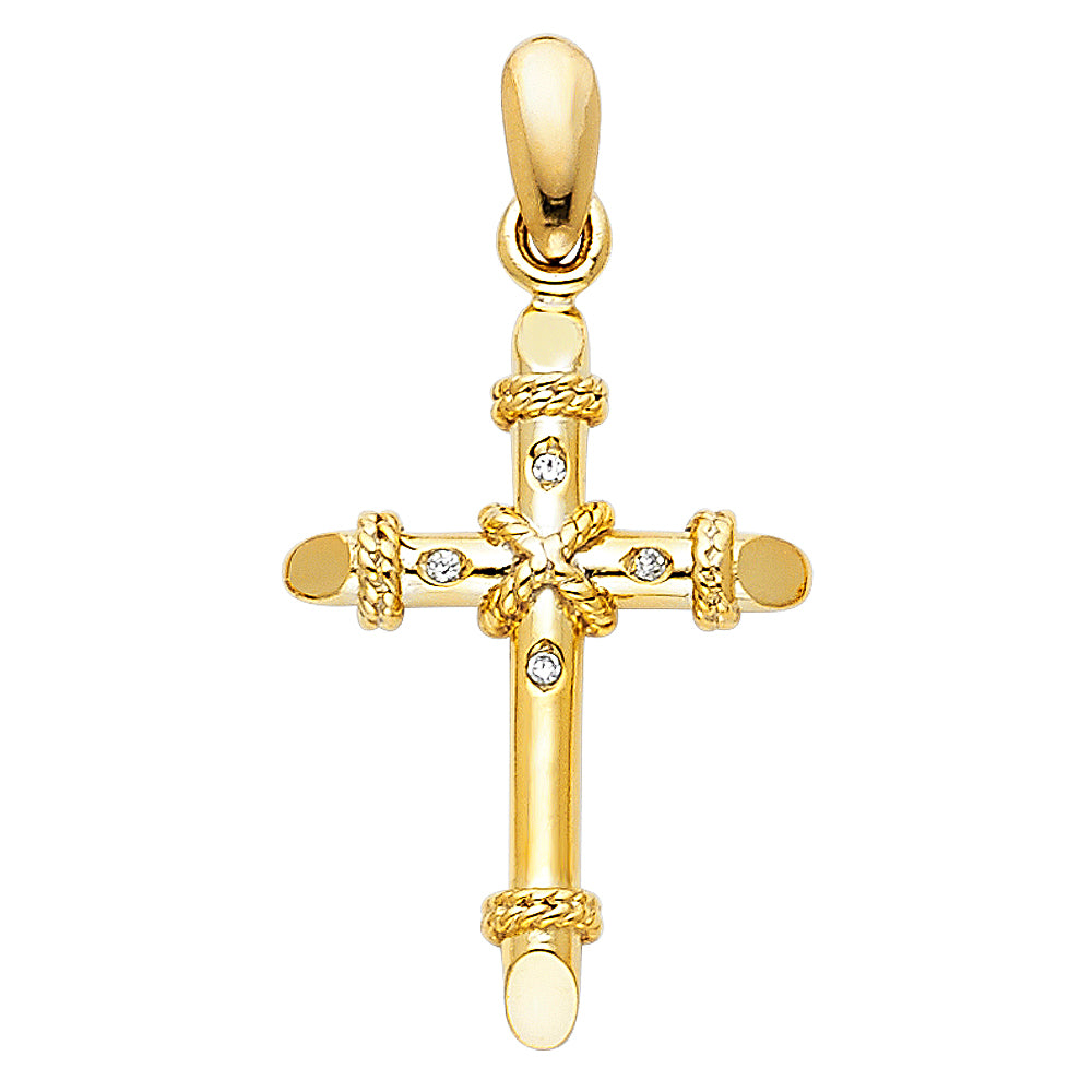 14KY CROSS PENDANT