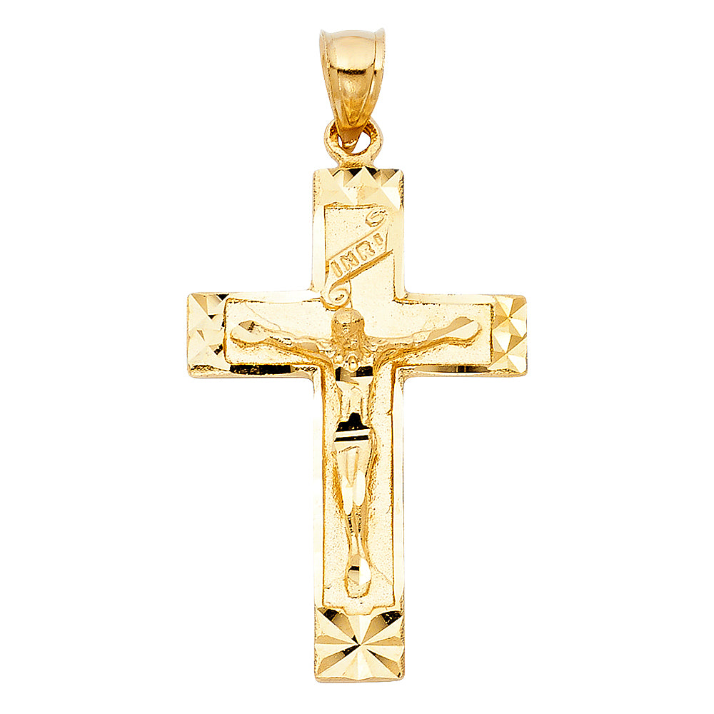 14KY FANCY CRUCIFIX PENDANT