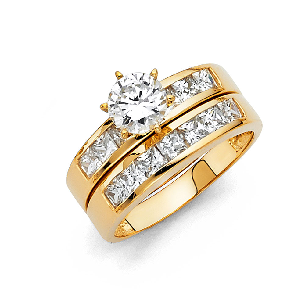 14KY CZ ENG RING