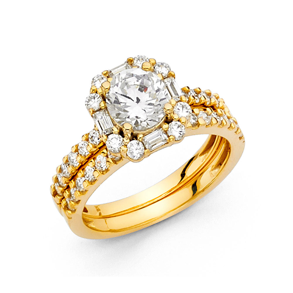 14KY CZ ENG RING