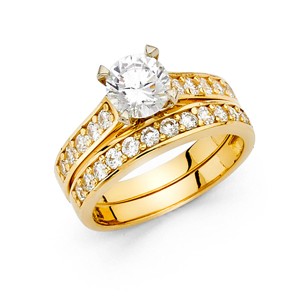 14KY CZ ENG RING