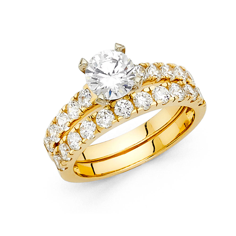 14KY CZ ENG RING