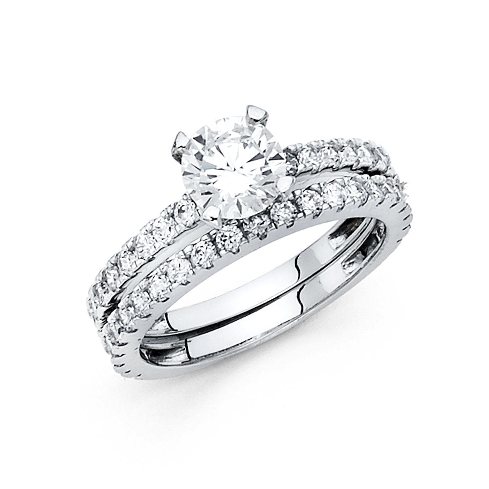 14KW CZ ENG RING