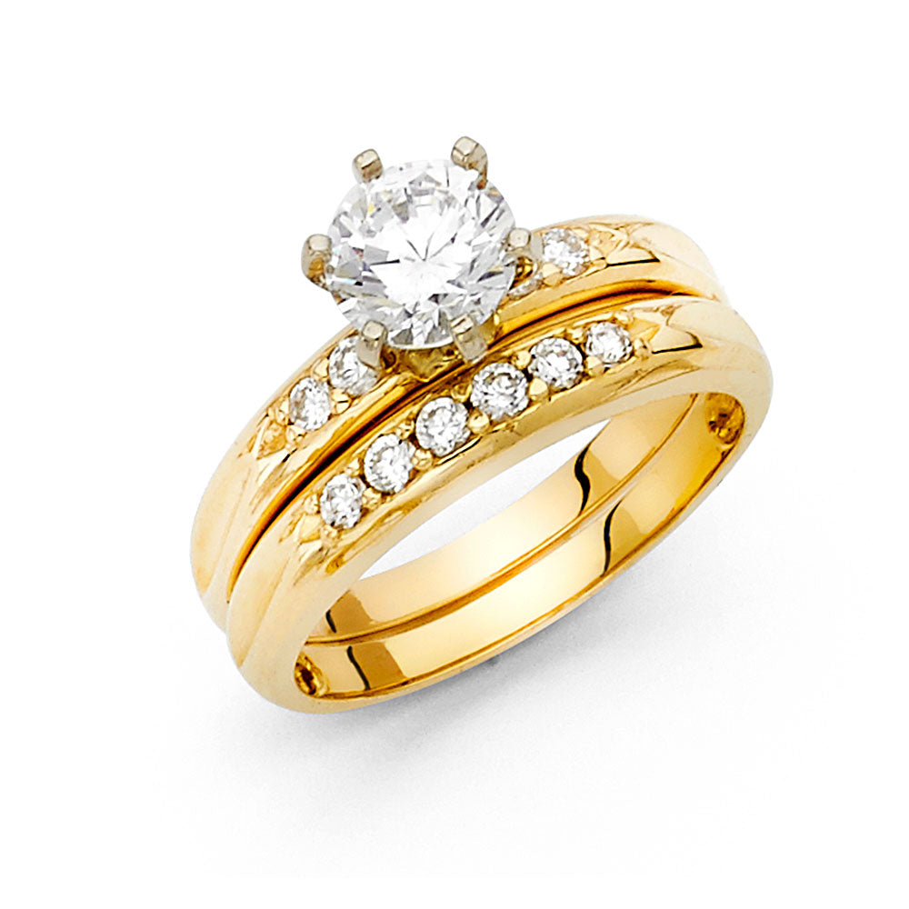 14KY CZ ENGAGEMENT RING