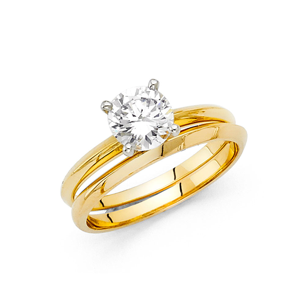 14KY CZ ENG RING