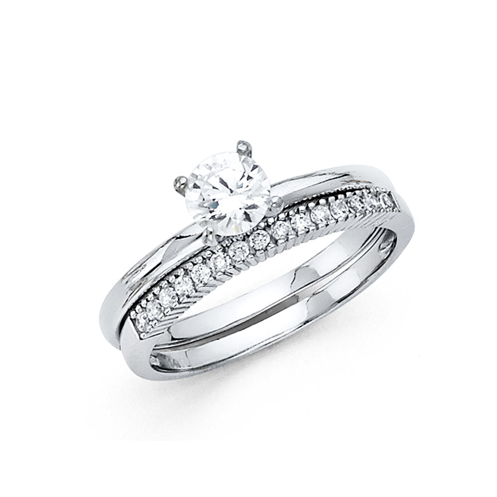 14KW CZ ENG RING