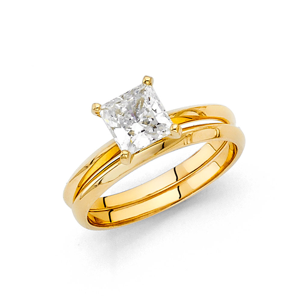 14KY CZ ENG RING
