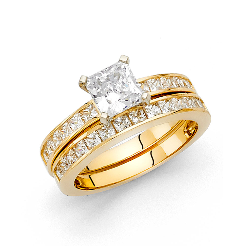 14KY CZ ENG RING