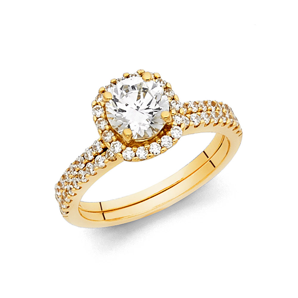 14KY CZ ENG RING