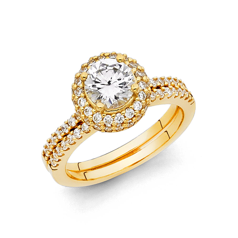 14KY CZ ENG RING