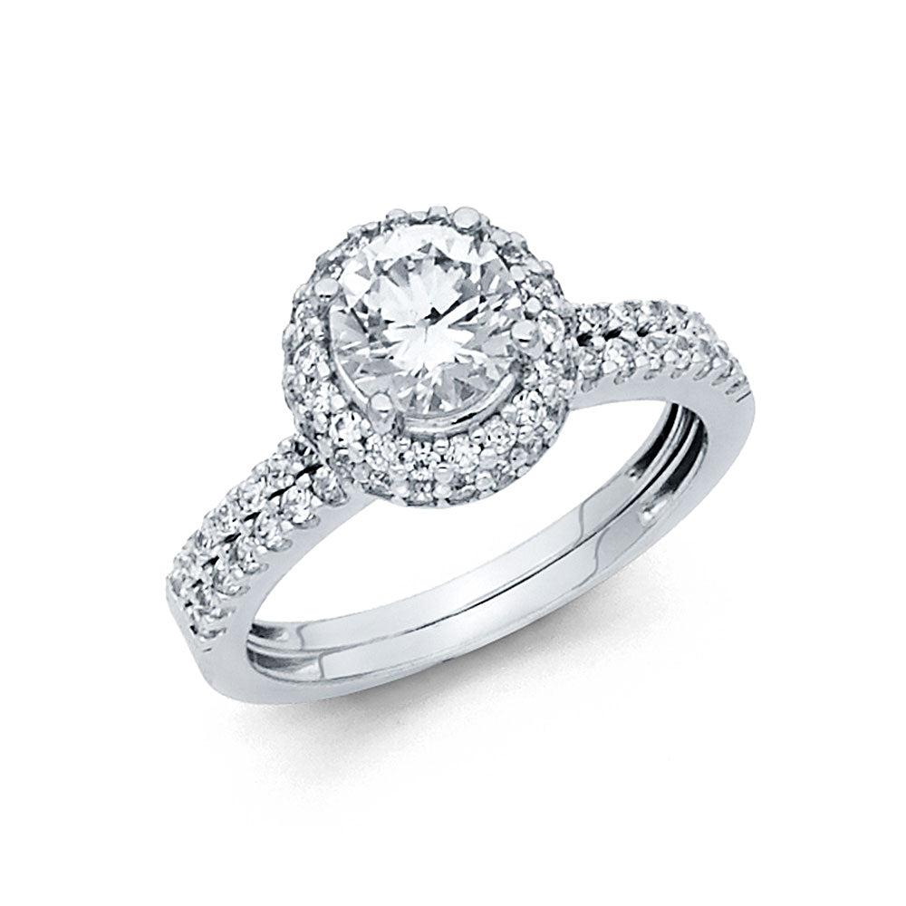 14KW CZ ENG RING