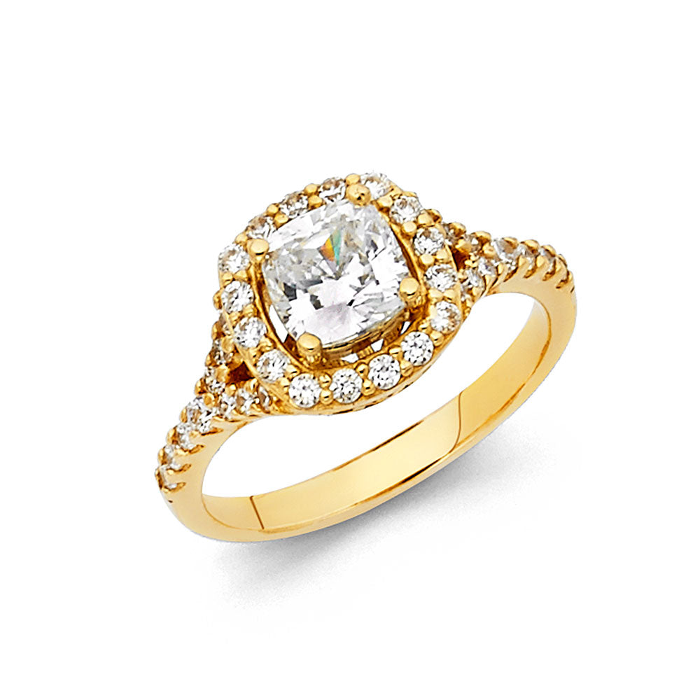 14KY CZ ENG RING
