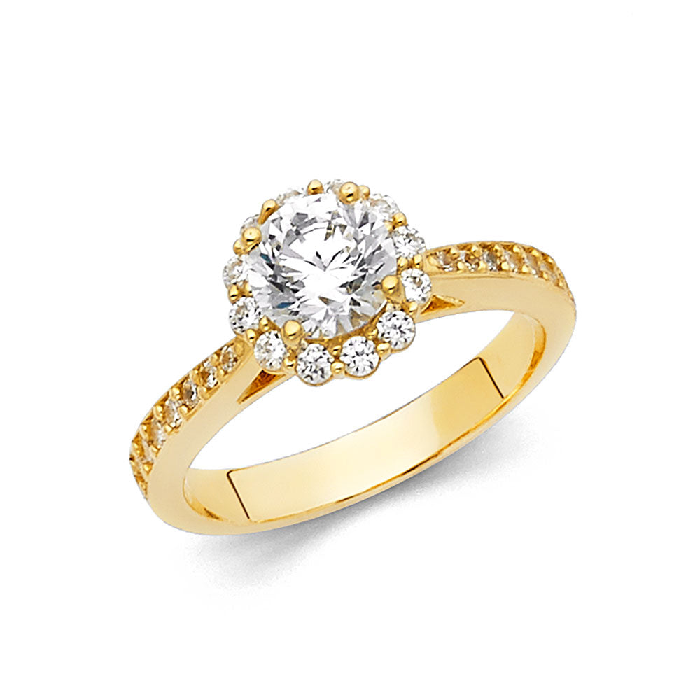 14KY CZ ENG RING