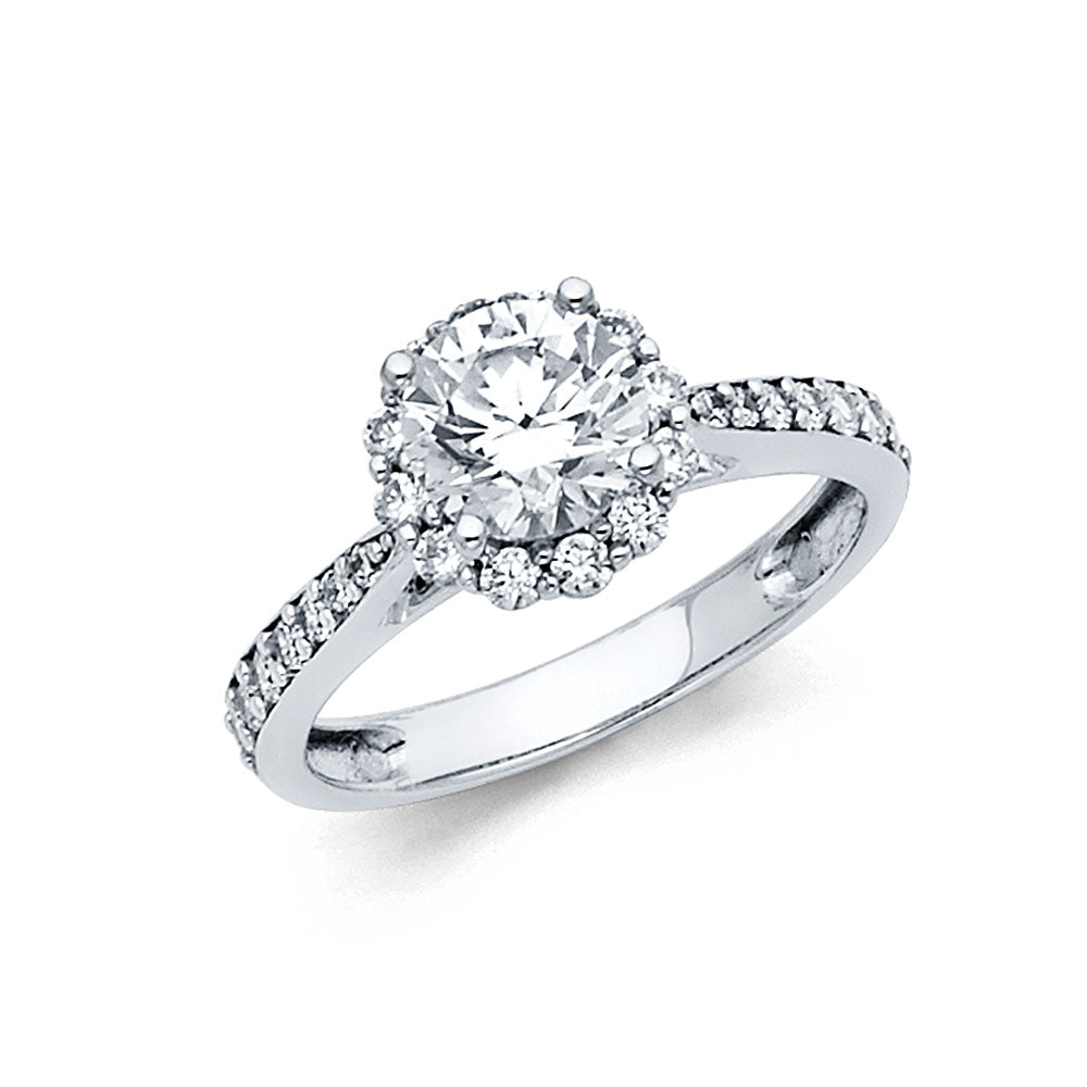 14KW CZ ENG RING
